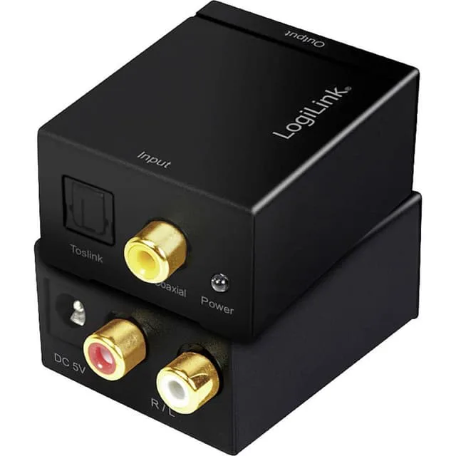 LogiLink neu Toslink / RCA Audio Adapter Svart