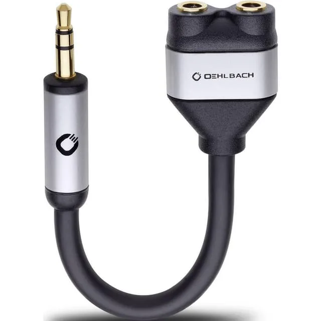 Oehlbach 60021 i-Connect J-AD Teleplugg Audio Y-adapter [1x Teleplugg 3.5 mm