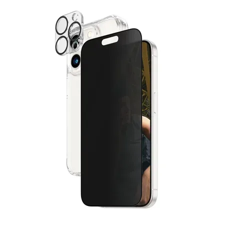 PanzerGlass Privacy 3-in-1 Pack skärmskydd för Apple iPhone 15 Pro