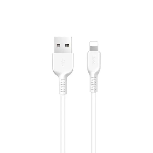 Hoco Flash X20 USB till Lightning-kabel, 1 m, vit