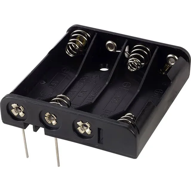 TRU COMPONENTS BH441P Batterihållare 4x AAA (R03)