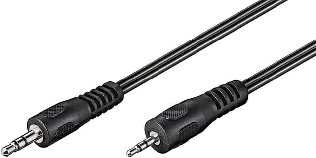 Ljudadapterkabel AUX, 3,5 mm till 2,5 mm stereo