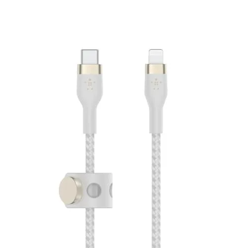 Belkin CAA011BT2MWH, 2 m, USB C, USB C/Lightning, Vit