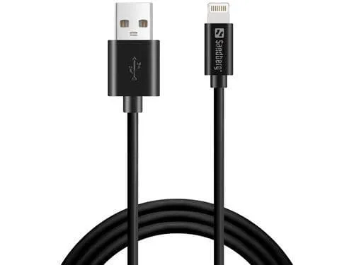 Sandberg USB-A to Lightning, Black (1m)