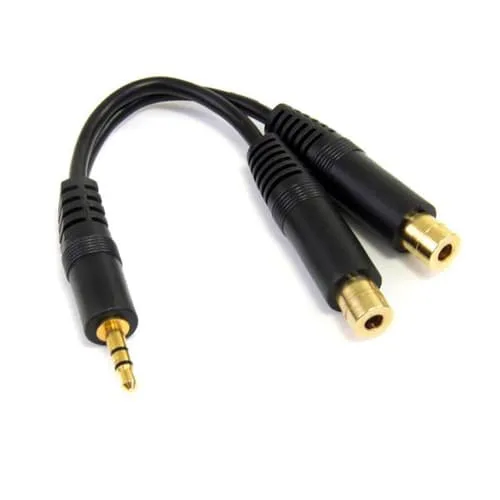 StarTech.com 15 cm stereosplitterkabel