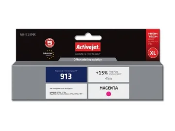 Activejet AH-913MR blæk (erstatning HP 913 F6T78AE; Premium; 45 ml; rød)