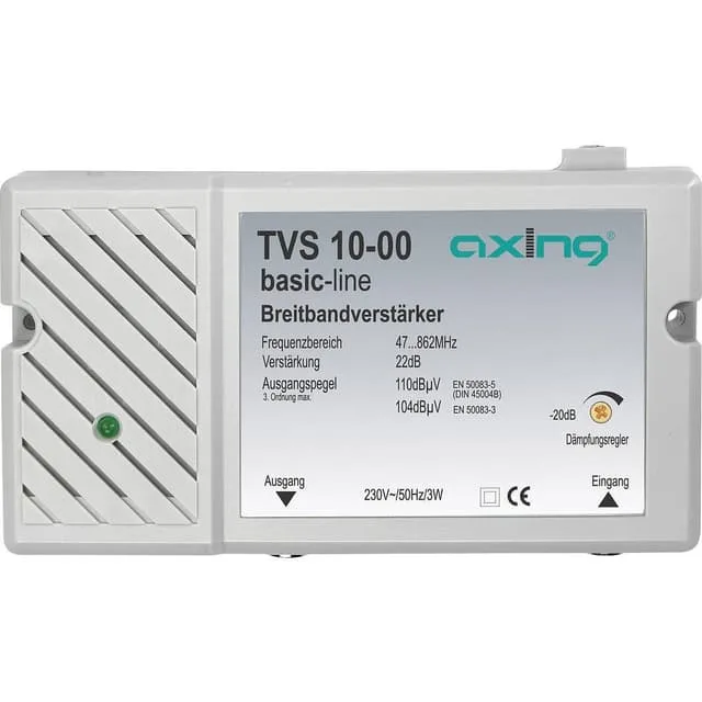 Axing TVS 10 förstärkare för DVB-T, 22 dB