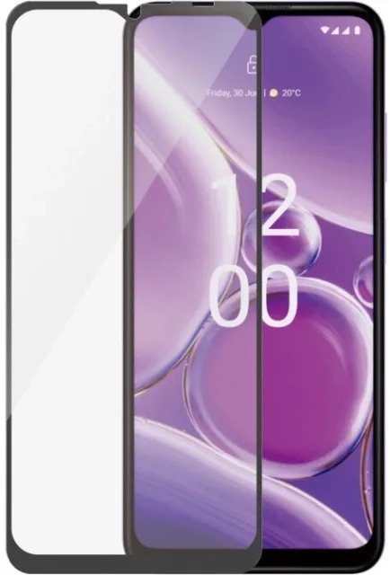 PanzerGlass Ultra-Wide Fit skärmskydd till Nokia G42 5G, svart ram
