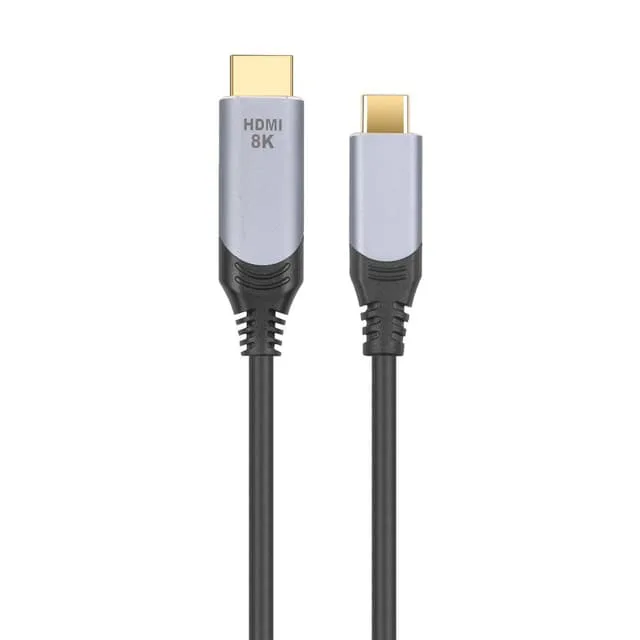 NÖRDIC 1m kabel USB-C till HDMI 2.1 8K30Hz 4K120Hz 48Gbps HDR