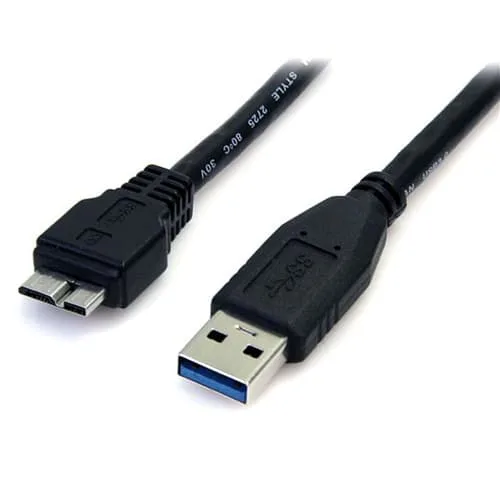 Startech .com 0,5 m svart SuperSpeed USB