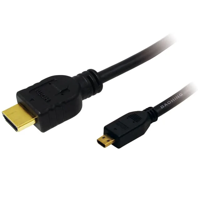 LogiLink Micro-HDMI till HDMI 1m Svart