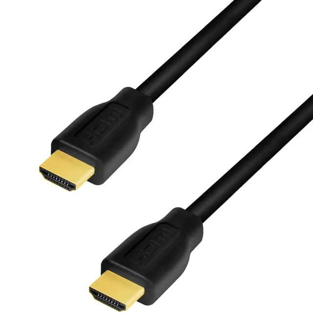 LogiLink CH0101 HDMI-kabel 2 m HDMI Type A (Standard) Sort