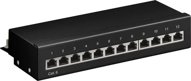 Goobay CAT 6 mini-/skrivbordskopplingspanel