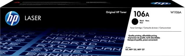 HP 106A Svart, 1000 sidor