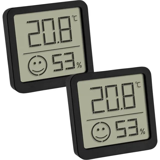 TFA Dostmann 2er Set digitales Thermo-Hygrometer mit