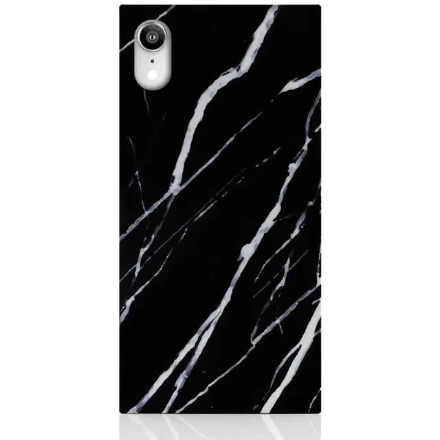 Mobilskal Svart Marble iPhone XR