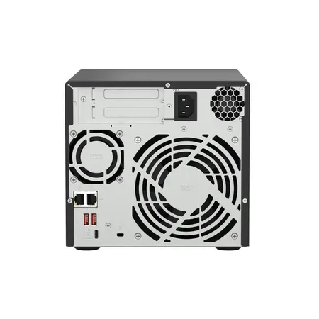 Qnap TS-473A turbostation NAS med 4-bay (AMD Ryzen™ inbyggda V1500B 4-kärna/8-tråd 2,2 GHz 8 GB DDR4 RAM 2xRJ-45 2,5 GbE LAN-port) IronWolf Bundle, fä