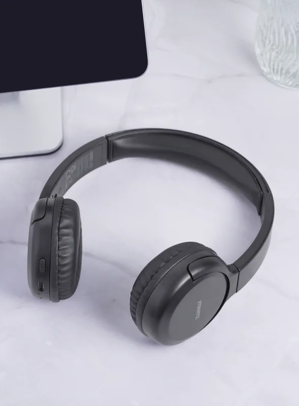 BT210 Bluetooth headphones, mic, foldable, black
