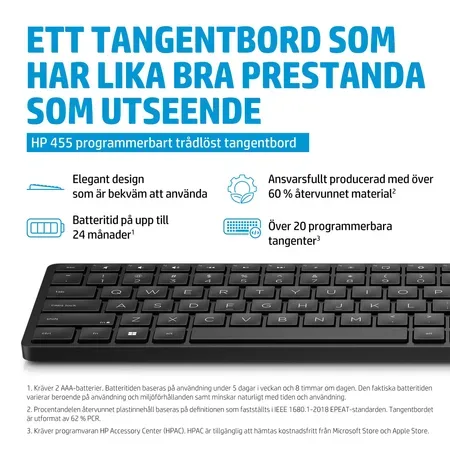 HP 455 tangentbord