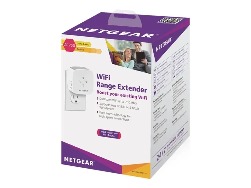 NETGEAR AC750 Wi-Fi-räckviddsökare EX3110
