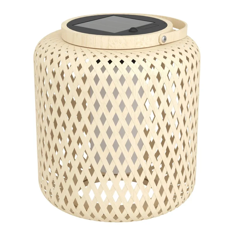Eglo - Marliano Solar Lantern - Elegant Brown/White Indoor & Outdoor Light