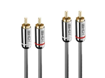 Lindy 35349 lydkabel 10 m 2 x RCA Anthracit
