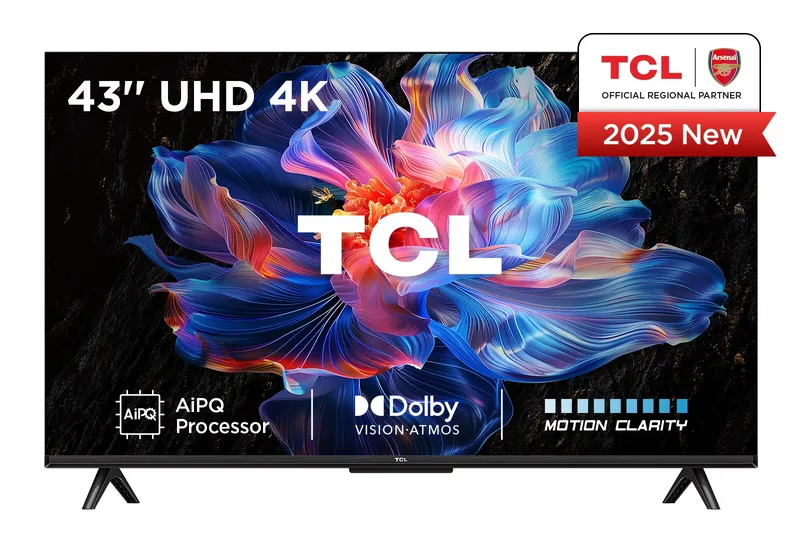 TCL 43V6C 43" 4K Ultra HD Smart TV Wi-Fi Metallic Google TV