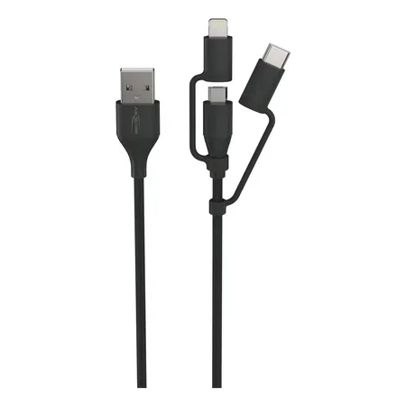Ansmann 1700-0136 USB-kabel 1,2 m, USB A till Micro-USB B, svart