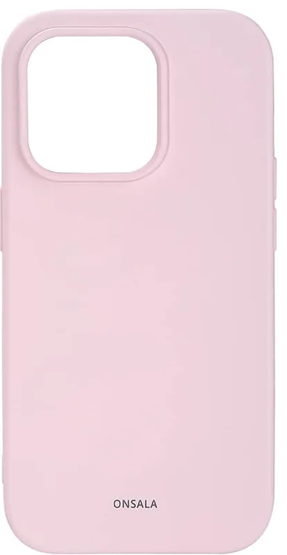 ONSALA Backcover Silicone iPhone 14 Pro 6,1" Chalk Pink