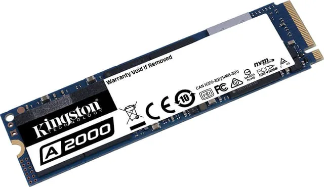 Kingston A2000 intern M.2 PCIe NVMe SSD