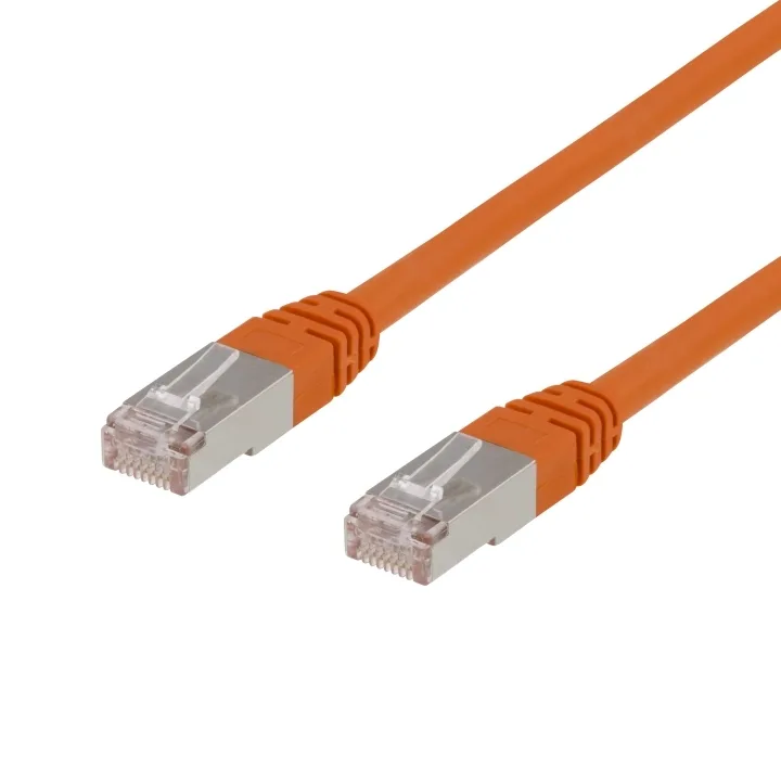 Deltaco F/UTP Cat6 patch-kabel, 1,5 m, orange