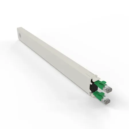 Patchbox Cassette 8RU STP grön 0,8 m