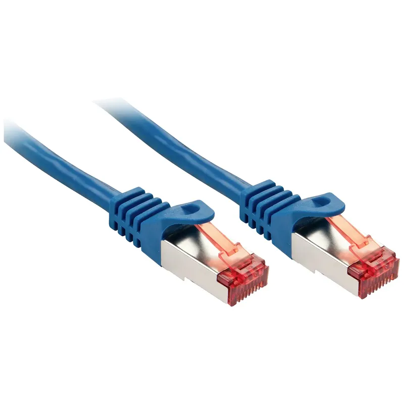 Lindy 47357 nätverkskabel Cat6 S/FTP 0,3 m Blå