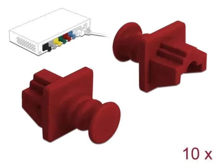 DeLOCK dammskydd för RJ45-uttag, 10 st