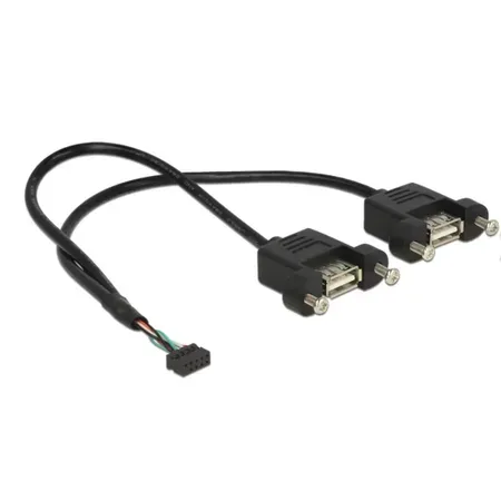 Delock - USB-intern till extern kabel - 10-stifts USB-överdel till USB