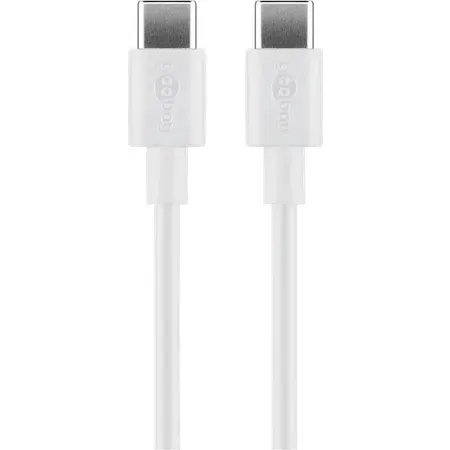 Goobay 51244 USB-kabel USB 2.0 2 m USB C, vit