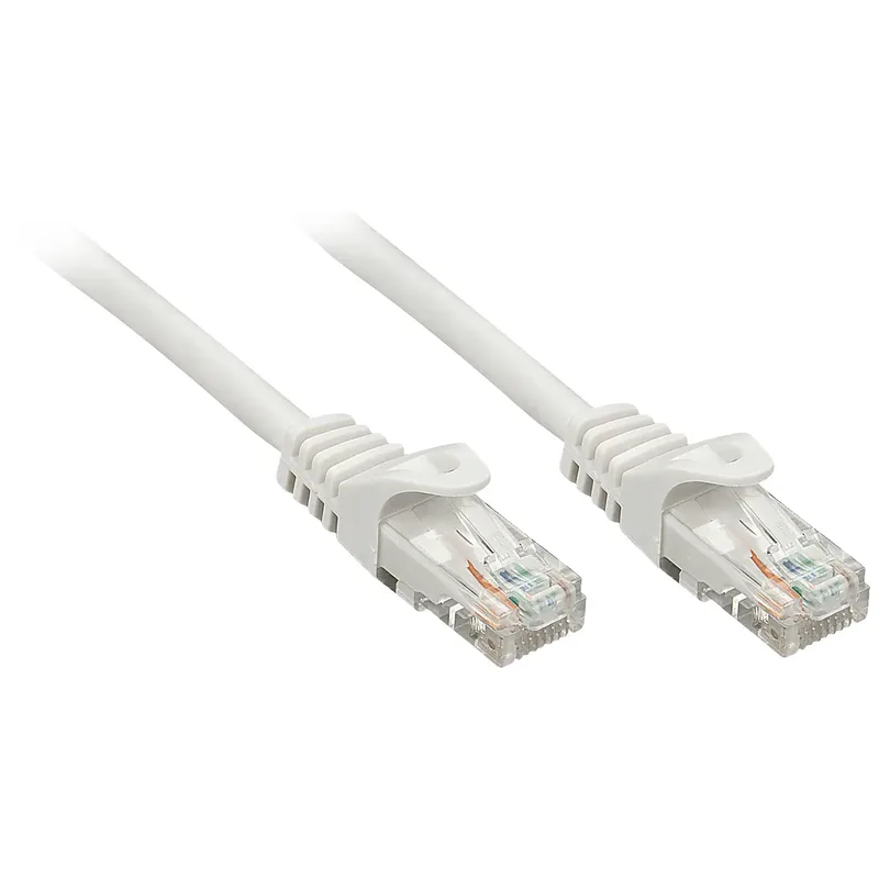 LINDY 48167 RJ45 Nätverkkabel, Patchkabel CAT 6 U/UTP 10.00 m Grå 1 st