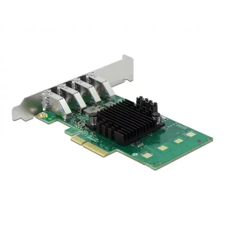 Delock PCIe x4-kort till 4 x extern USB 3.0, quad channel