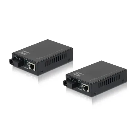 LevelOne FVT-2202 mediakonverterare 100 Mbit/s Svart