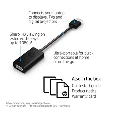 HP HDMI to VGA Display Adapter
