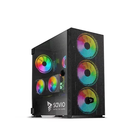 Savio Raptor X1 ARGB datorchassi, mesh och glas