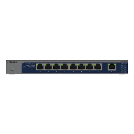 NETGEAR GS108MX switch, 8 portar