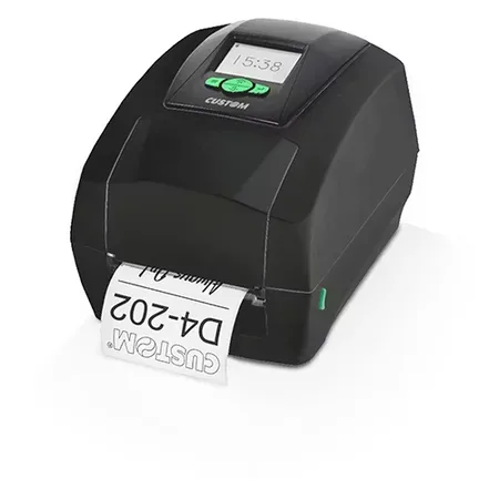 CUSTOM D4 202 POS-skrivare 203 x 203 dpi direkttermisk/termotransfer med kabel