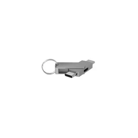 Terratec 272986 könsväxlare USB-C till USB-C/Micro-USB, silver