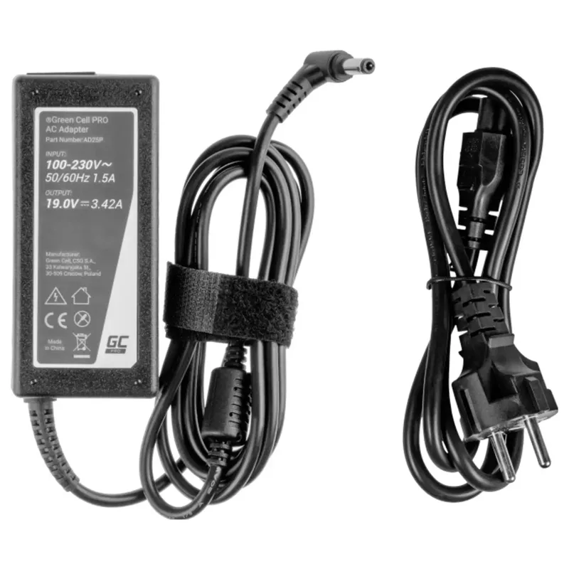 Green Cell AD25P Laptop nätadapter 65 W 19 V 3.42 A