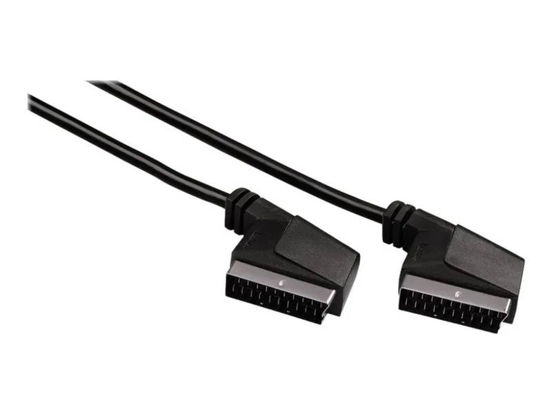 Hama SCART-kabel hane till hane, 3 m, svart