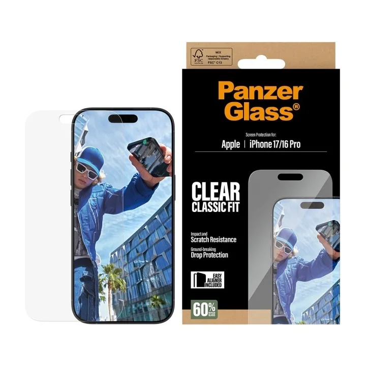 PanzerGlass Skärmskydd för iPhone 17/iPhone 16 Pro
