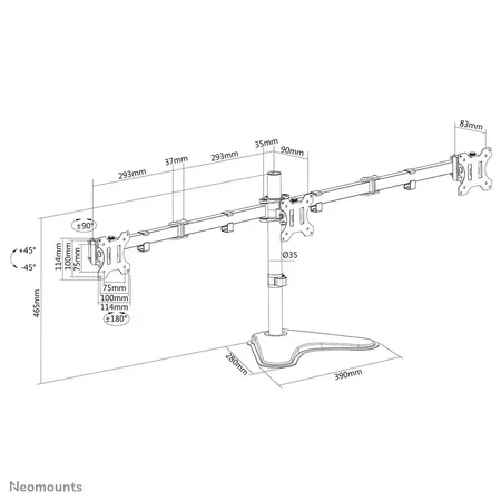 Neomounts FPMA-D550DD3 stativ