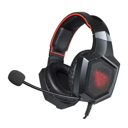 Savio SAVGH-FORGE gamingheadset, svart och röd