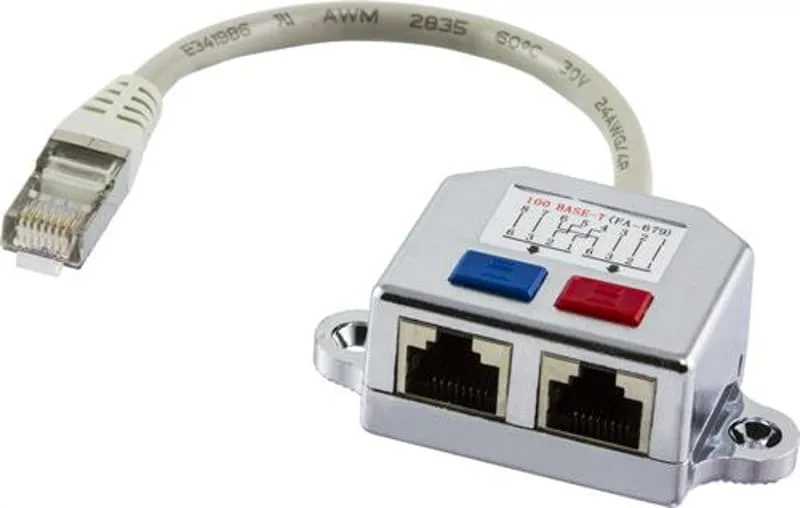 RJ45 Y-kabel skärmad
